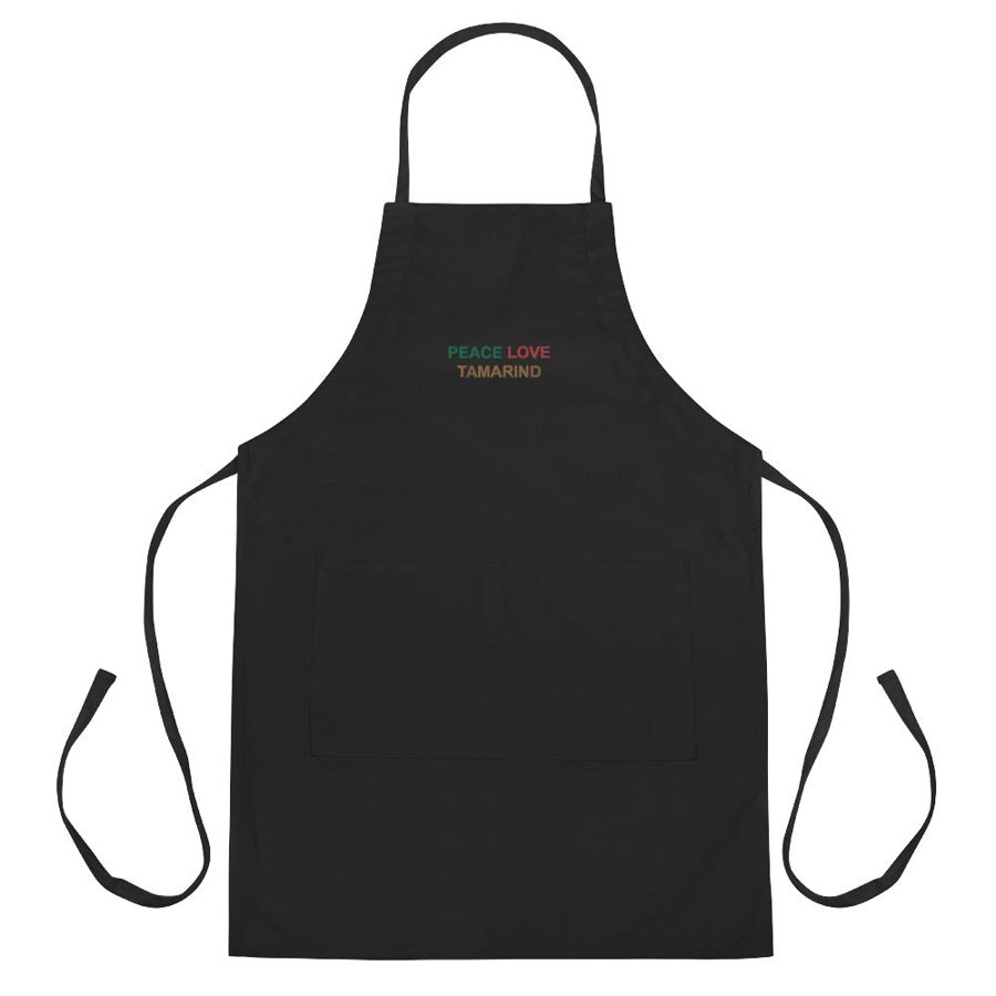The Tamarind Man's Jam Peace Love Tamarind Embroidered Apron