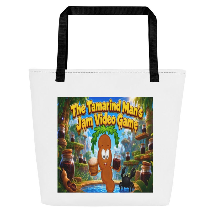The Tamarind Man's Jam Video Game All-Over Print Large Tote Bag