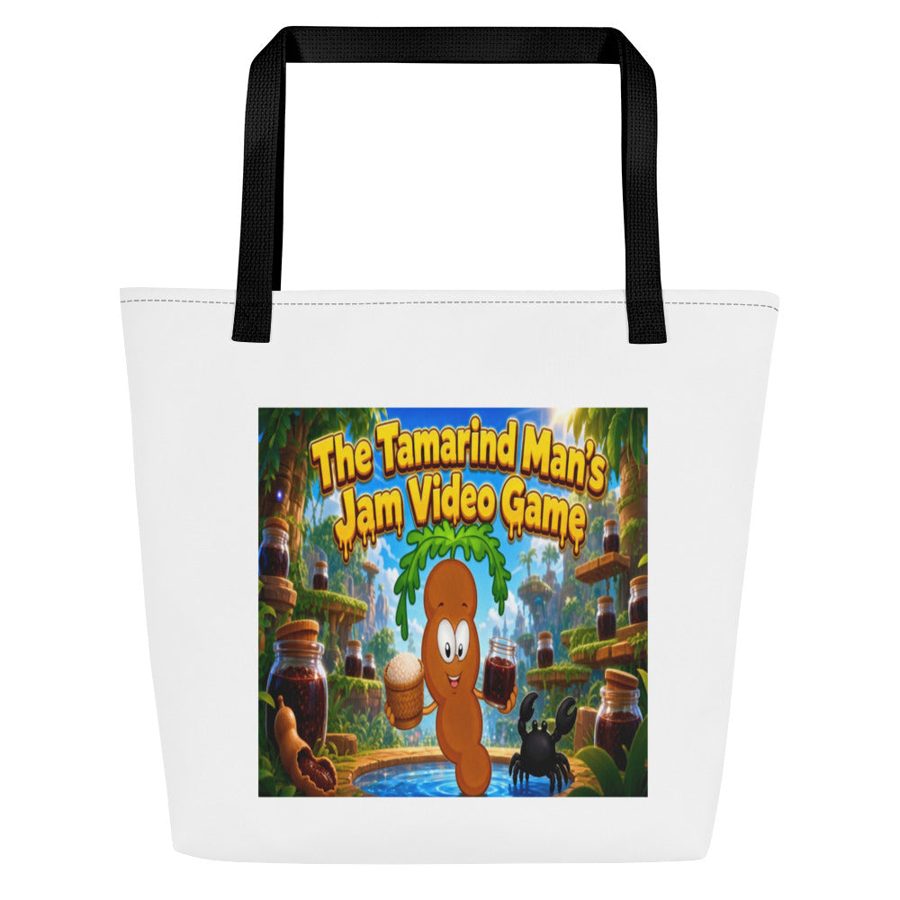 The Tamarind Man's Jam Video Game All-Over Print Large Tote Bag